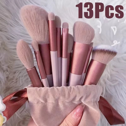 13 PCS Makeup Brush Set Eyeshadow Foundation Complete Makeup Brushes Blush Shadow Beauty Softening Makeup Tools